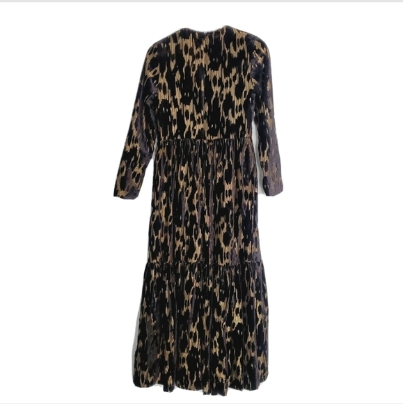 NEW Lilac Designz Black Gold Velvet Dress - Picture 3 of 5